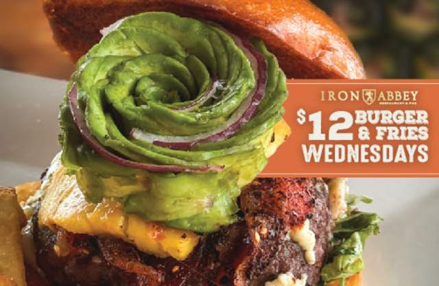 $12 Craft Burgers & Fries Wednesdays